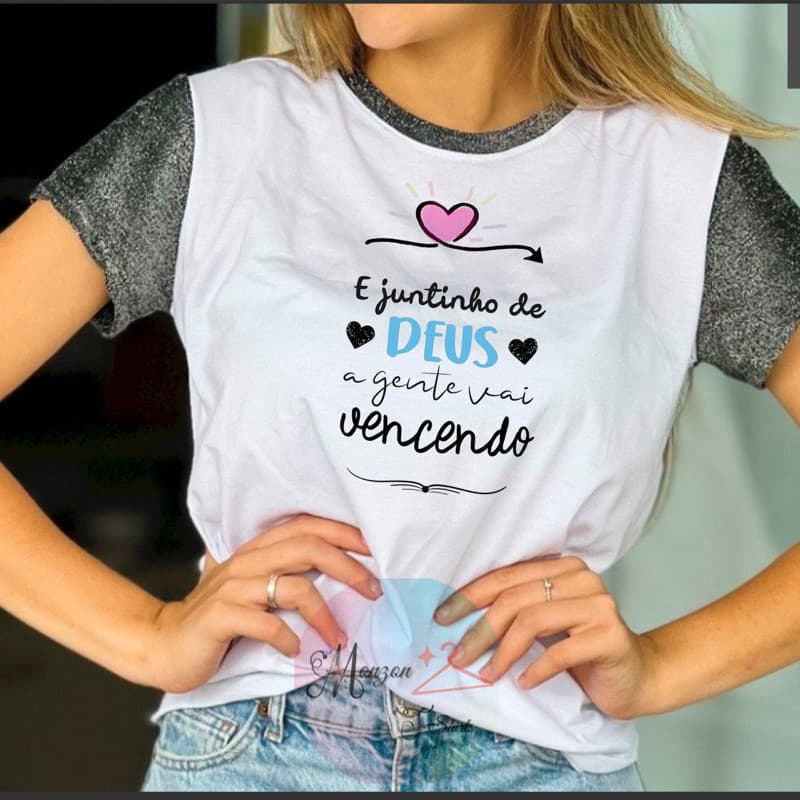 Camiseta com frase cristã, Blusa feminina T-shirt camiseta made in tshirt, eu sou o caminho, camiseta escrita Jesus.. camiseta gospel.