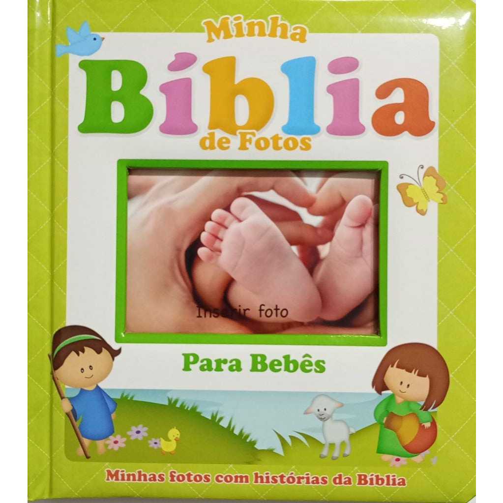 Minha Bíblia De Fotos Para Bebês - Minhas Fotos Com Histórias Da Bíblia Cartonada Album Bebê Capa Almofadada Cpb CASA