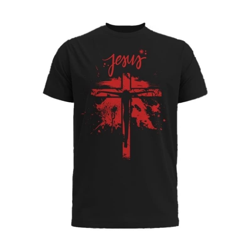 Camiseta cristã, camiseta unissex, camiseta preta