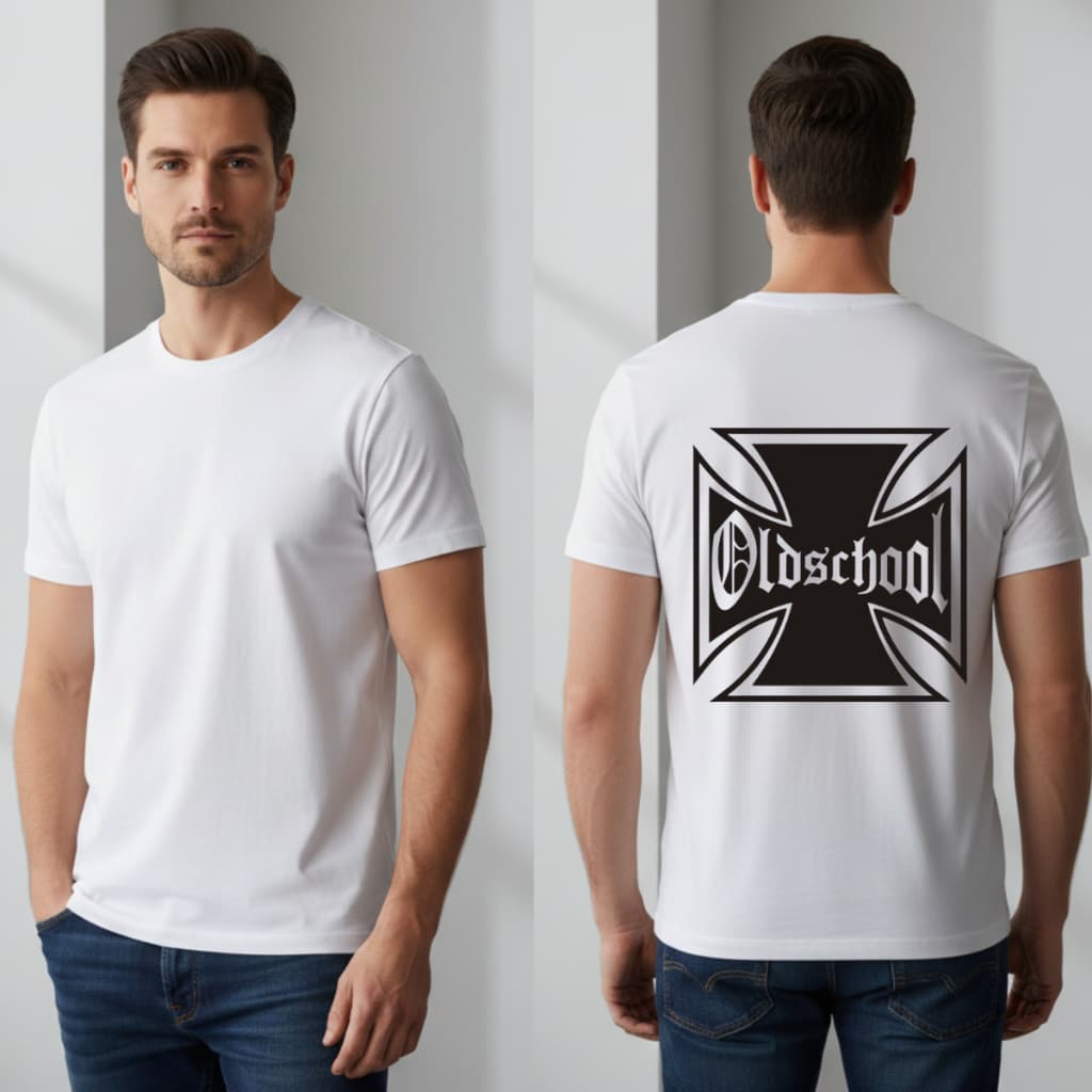 Camiseta Masculina Cristã  Estampada Old School Cristã Feminina Camiseta 100% algodão
