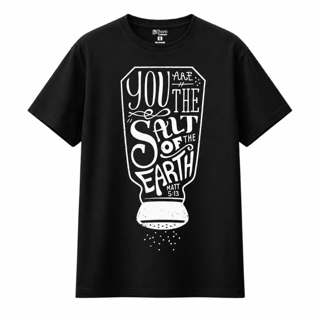 Camiseta Gospel, Camisa Gospel, You Are The Salt Camisa Evangelica 100% Algodão.