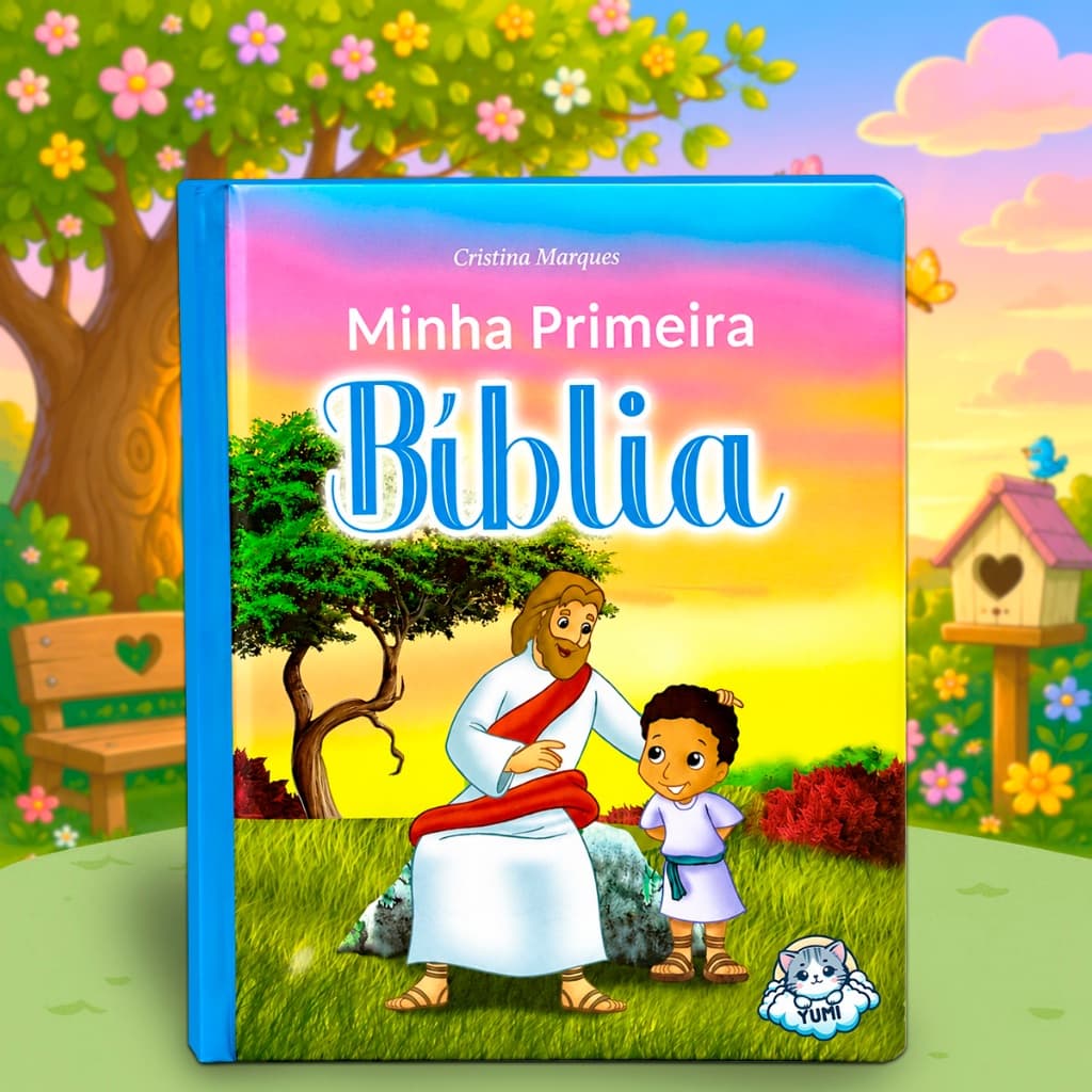 Minha Primeira Bíblia Infantil | Biblia da Criança Menino Menina Colecionável Capa Dura  0 a 8 anos