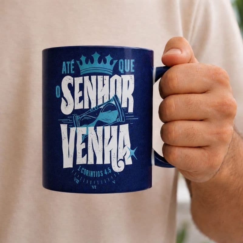 Caneca frase Cristã | Caneca Masculina | Presente homem | Presente Cristão