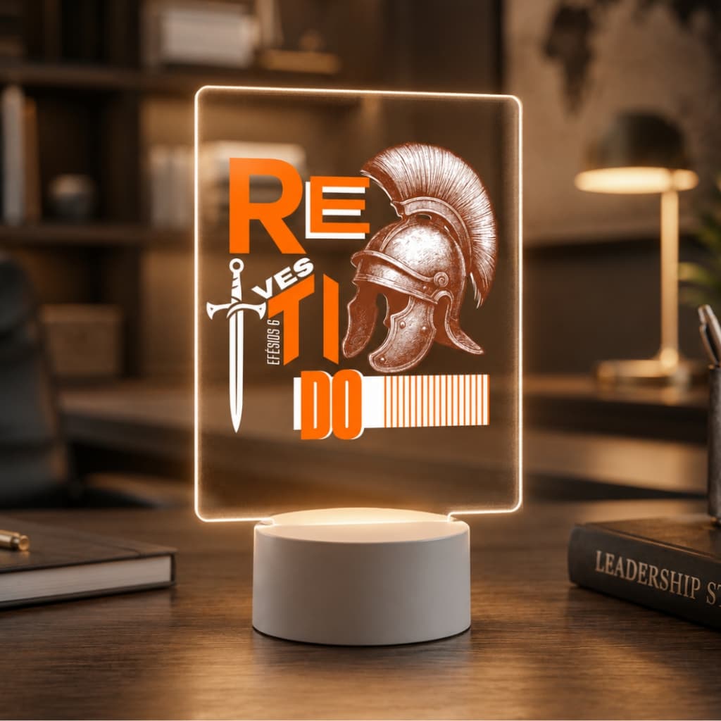 Abajur Religioso Kit Presente Evangelico Masculino Revestido Para Presente Dia Pais Gospel Cristao