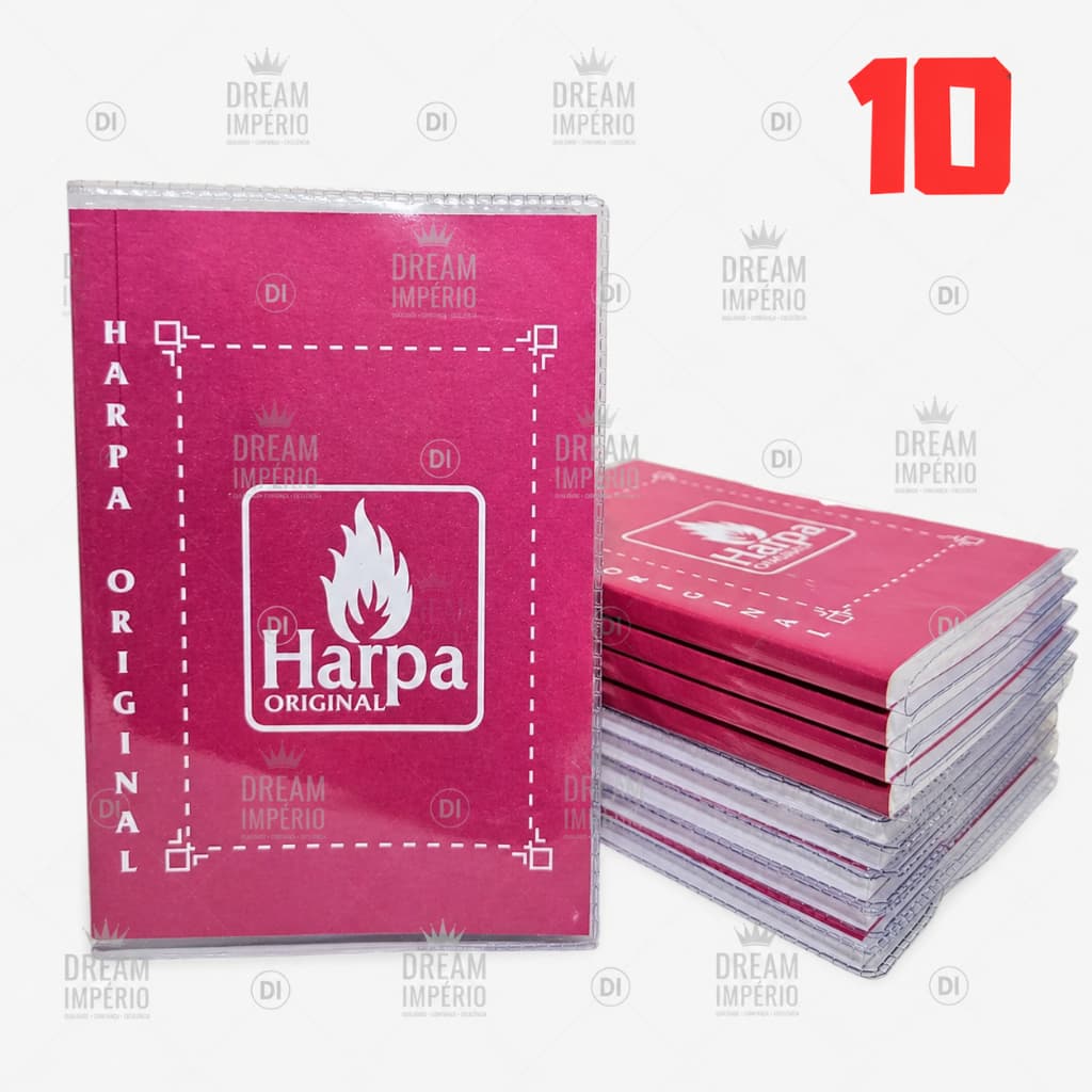 Kit C/ 10 Harpas - Cristã - Original - Com - Corinhos - Rosa - harpas e corinhos