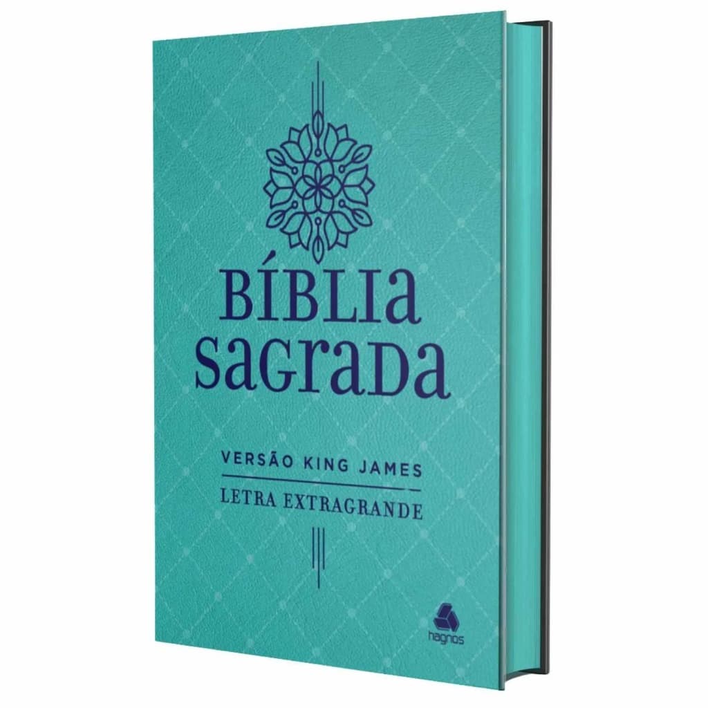 Bíblia Sagrada King James - Letra Extra Grande - Turquesa - Capa Dura Bíblia Sagrada King James - Letra Extra Grande - T