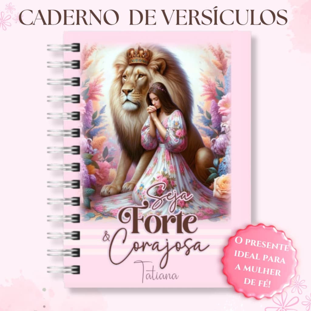 Agenda 2027 para Mulheres Cristãs | Caderno de Versículos Personalizado com Nome | Presente Cristão
