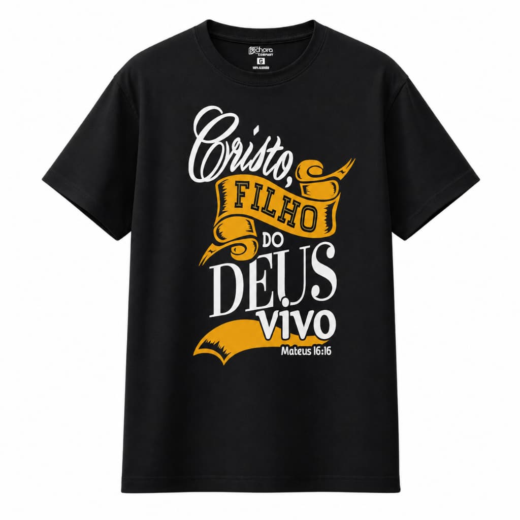Camiseta Gospel, Camisa Gospel, Cristo Filho Do Deus Vivo Camisa Evangelica 100% Algodão.
