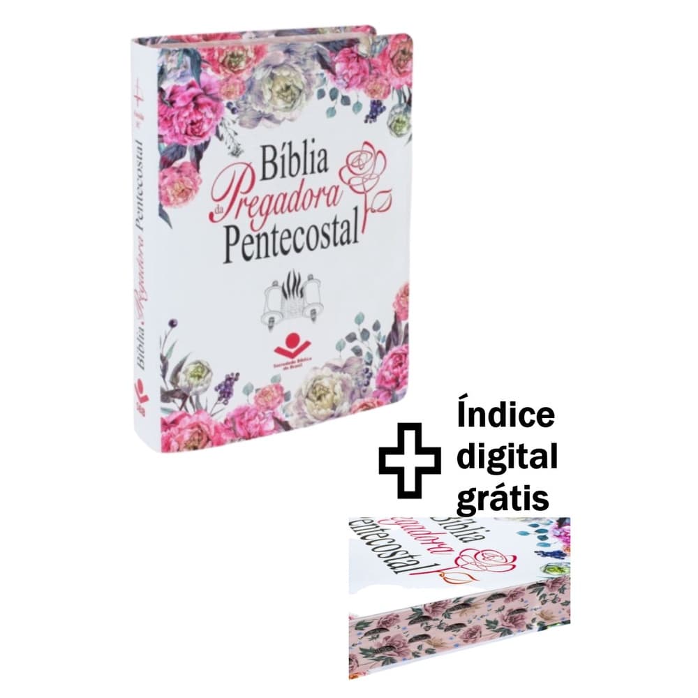 BÍBLIA PREGADORA PENTECOSTAL MÉDIA LUXO COM ÍNDICE RC, biblia de estudo da mulher, bíblia da pregadora