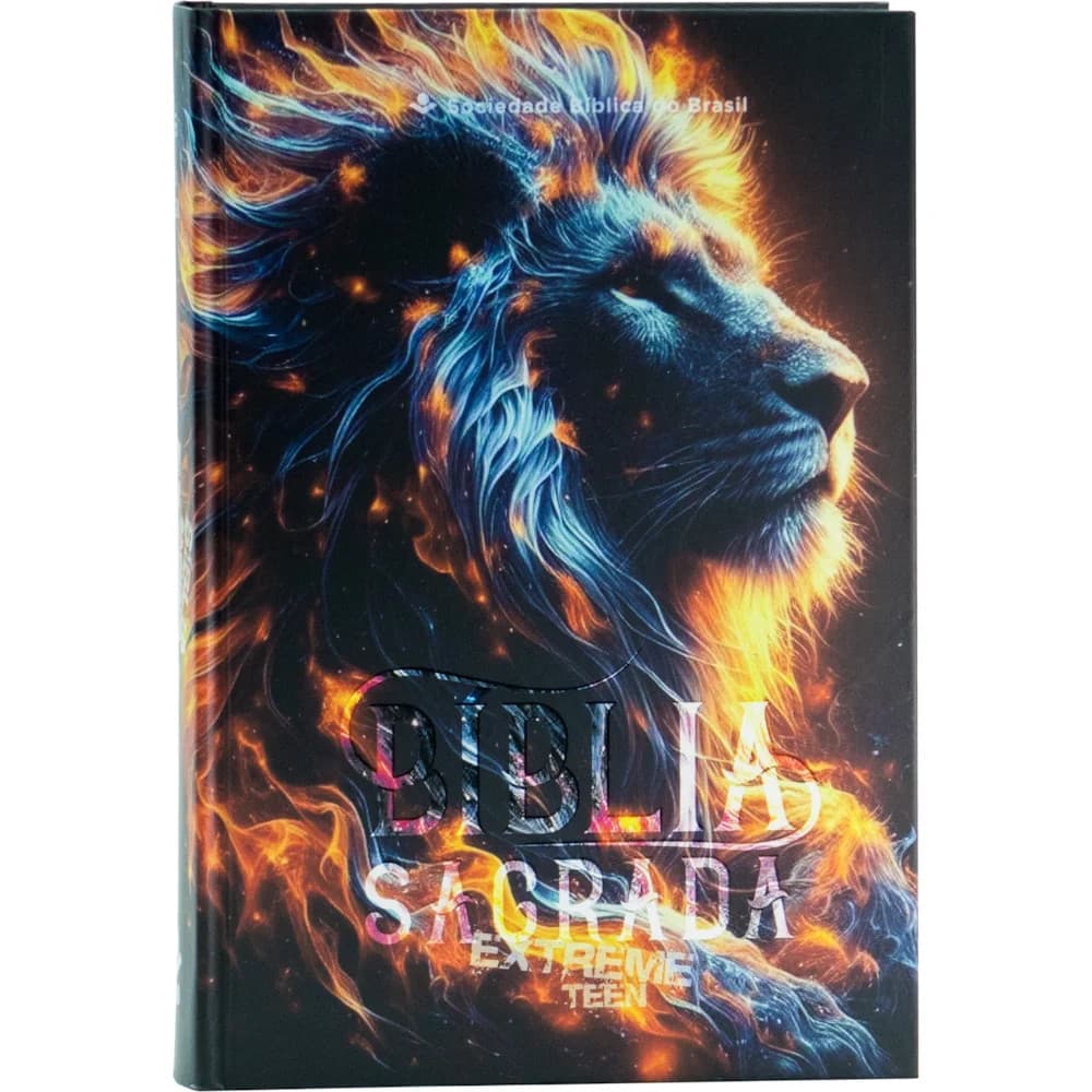 Bíblia Extreme Teen para Jovens e Adolescentes | SBB | Bíblia Sagrada Extreme Teen - Capa dura, leão