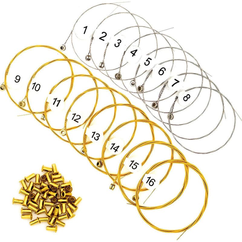 Cravelhas para Harpa Layla, Cordas para Harpa, Conjunto Combinado de Parafusos e Rebites para Harpa Layla, Acessórios pa