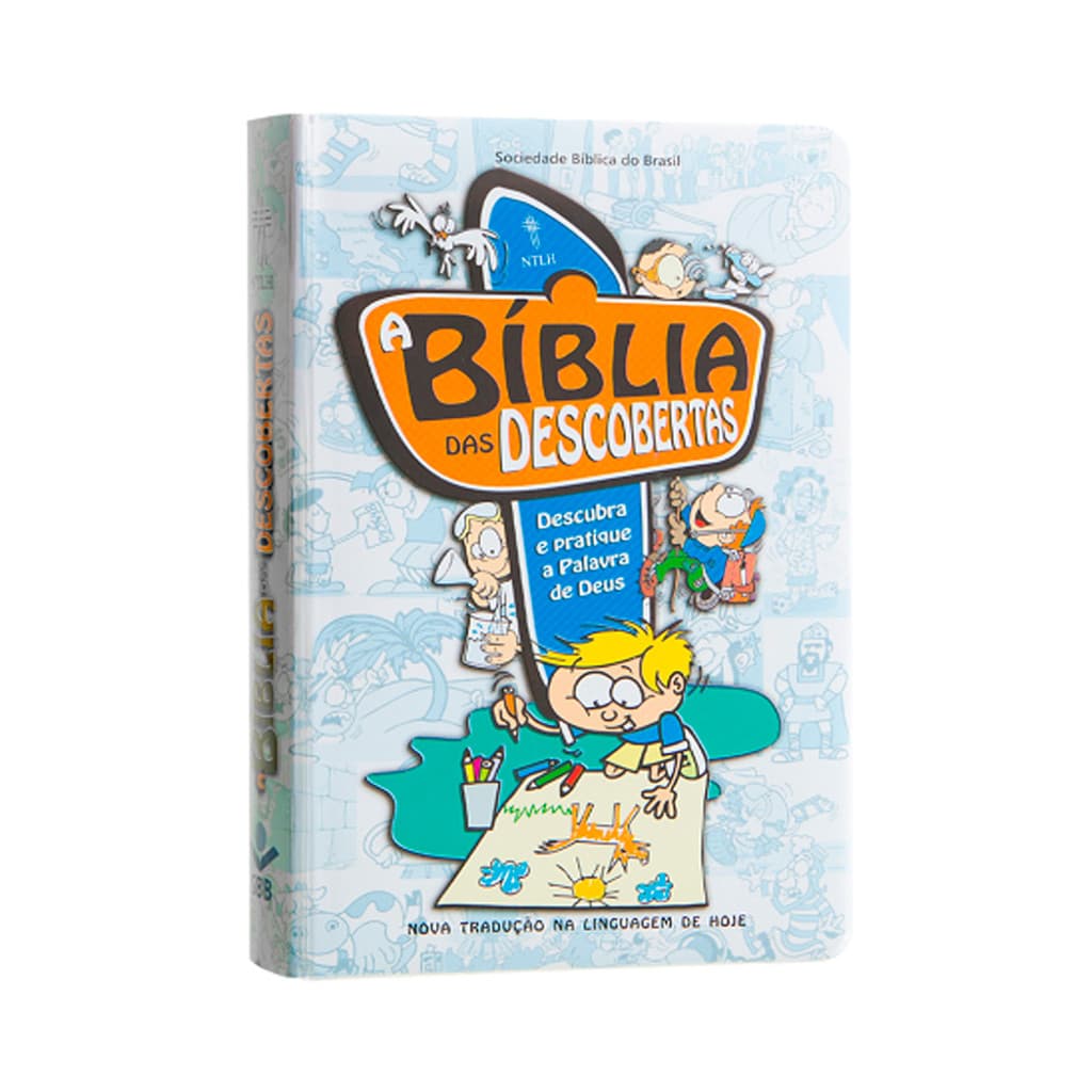 BÍBLIA DAS DESCOBERTAS AZUL CAPA DURA PLASTICO - NTLH - FACIL ENTENDIMENTO DA BIBLIA