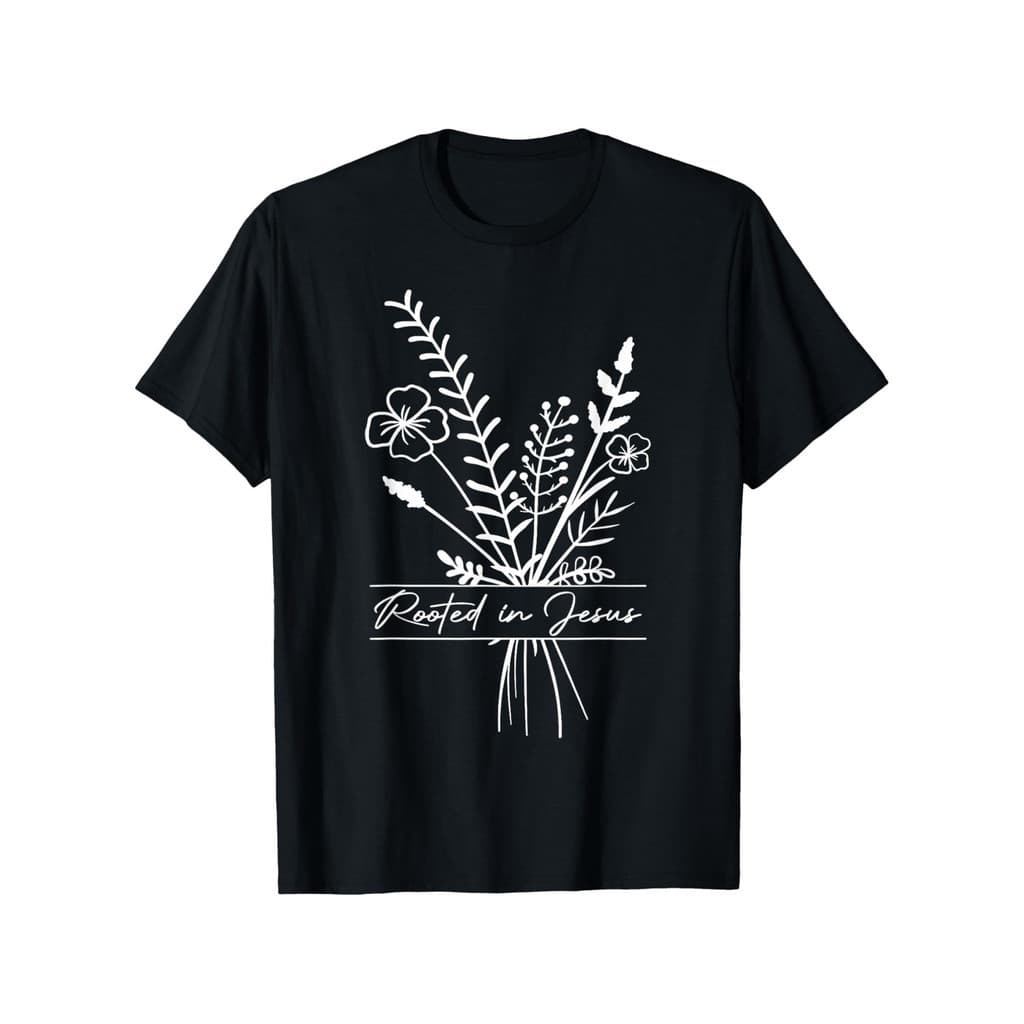 Camiseta com Estampa Inspirada em Jesus - Camiseta Cristã Unissex para Páscoa, Camiseta Casual de Algodão com Gola Redon