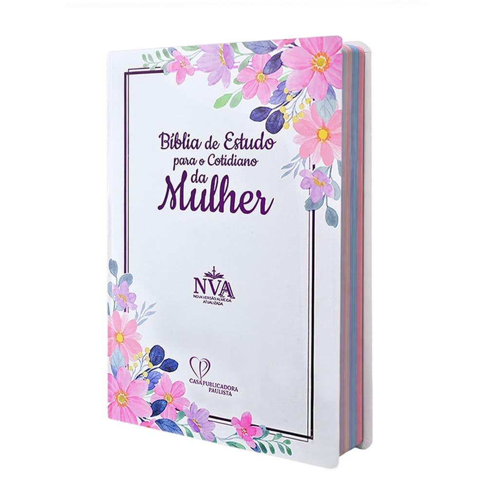 Bíblia de Estudo para o Cotidiano da Mulher - Branca | NVAA - João Ferreira de Almeida - Capa Dura