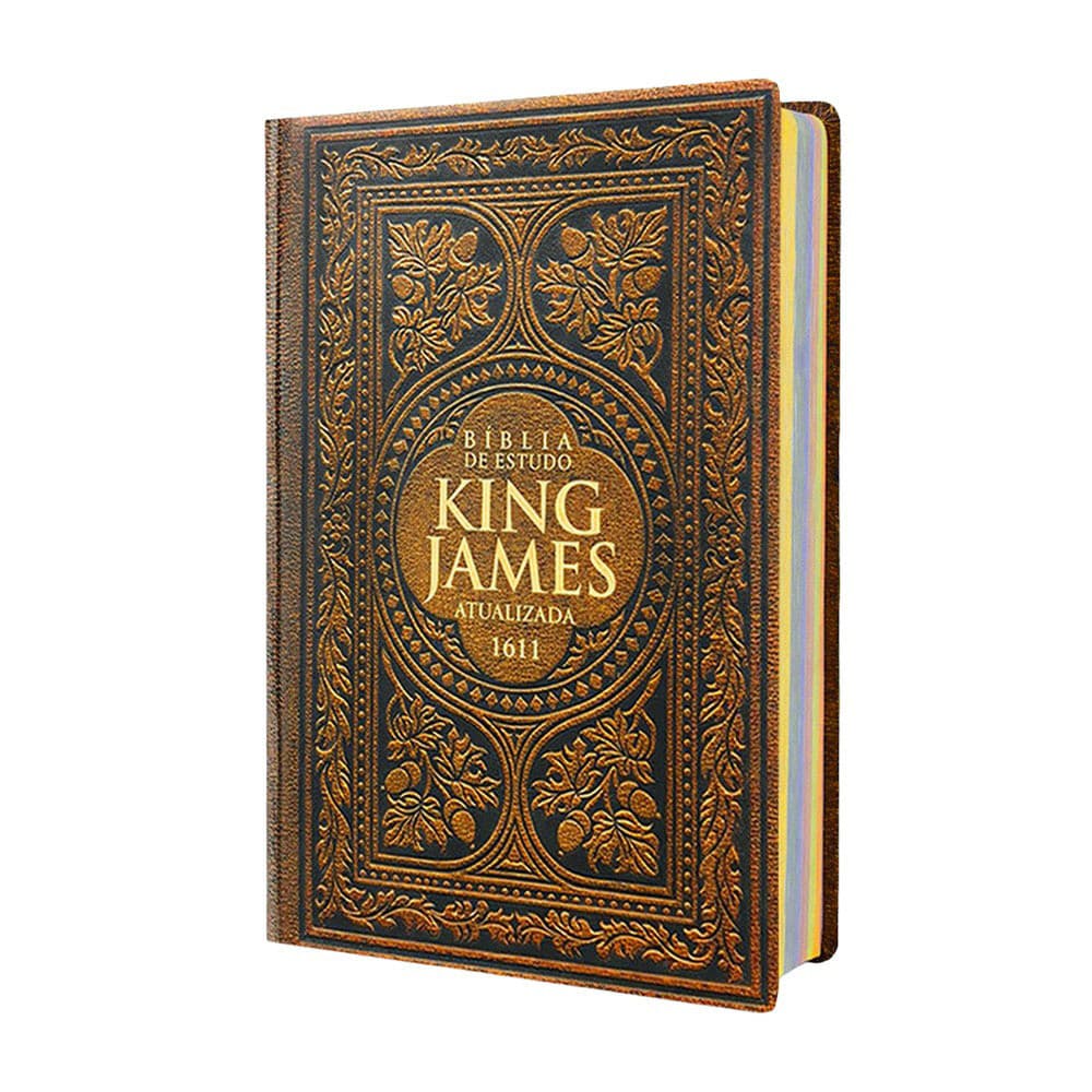 Bíblia Sagrada De Estudo King James 1611 - Vintage - Capa Dura - 31x21cm