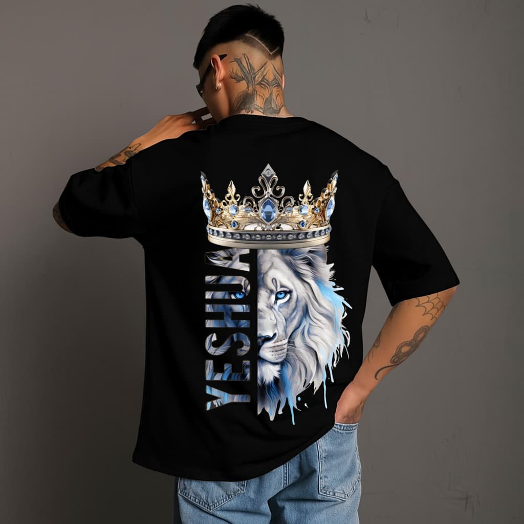 Camiseta Masculina Cristã Lançamento Camiseta 100% Algodão Camisetão Solta Plus Size Camiseta - Spyke Shop