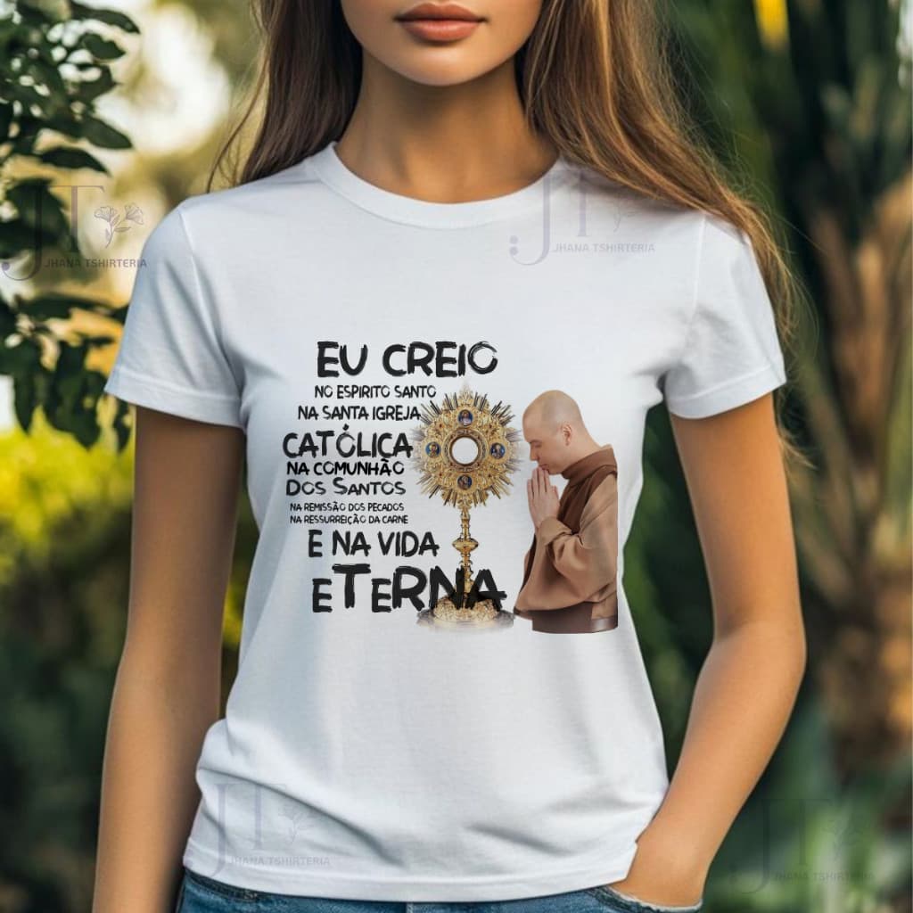 Camiseta Camisa Atmclass 100% Algodão Premium tshirt feminina CAMISETA UNISSEX FREI GILSON, camiseta tshirt cristã,PLUS